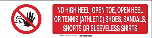 Slider Insert, 6in H, Black and Red/White