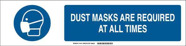 Slider Insert, Dust Masks are Required
