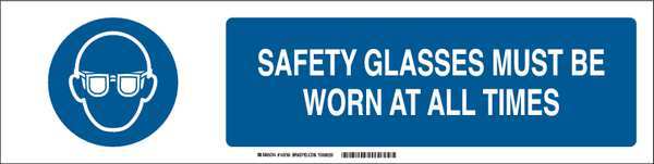 Slider Insert, Plstic, Safety Glasses, 6inH