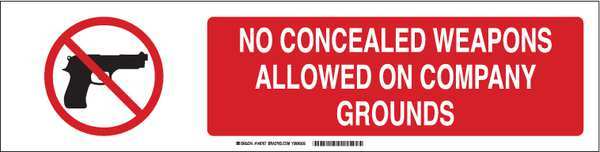 Slider Insert, No Weapons Allowed, Plastic