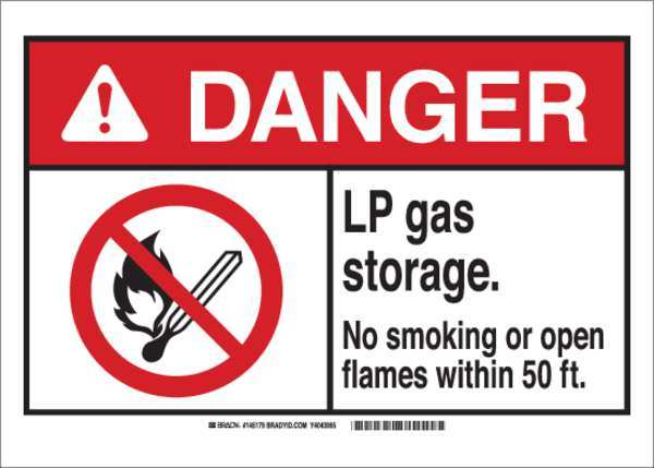 Danger No Smoking Sign, 10