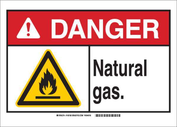 Danger Sign, 7 in H, 10 in W, Rectangle, English, 145181