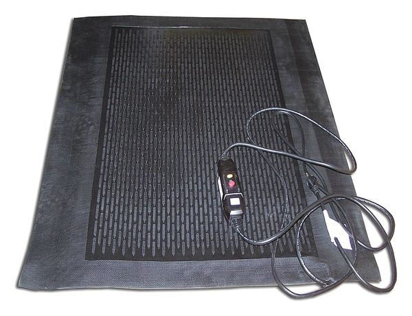 Portable Electric Heated Floor Mat, 240W, 120V AC, 1 Phase, 819 BtuH