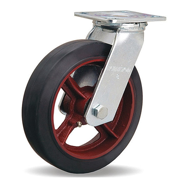 Swivel Caster 8X2In Moldon Rubber Wheel