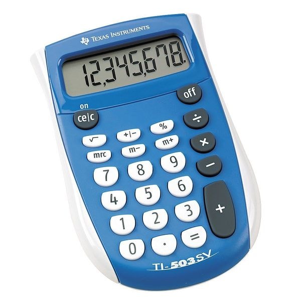 Pocket Calculator, LCD, 8 Digit