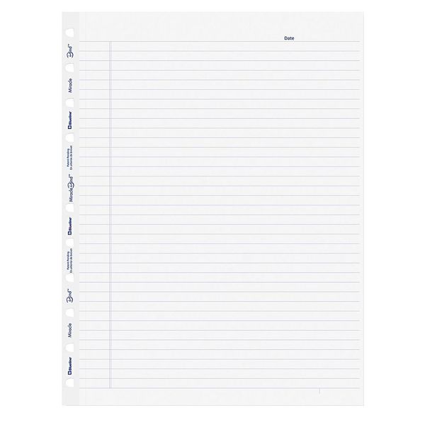 Loose Leaf, Refill, 11 x 9-1/16 In, PK50