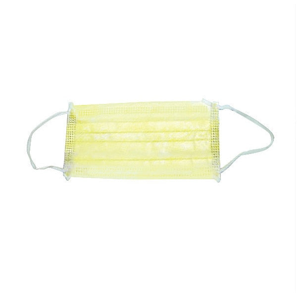 Disposable Procedural Face Mask, Universal, Yellow, 300PK