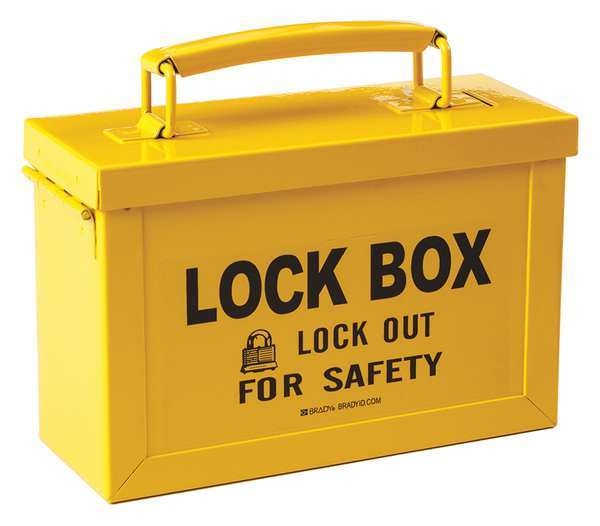Group Lockout Box, Hinged, 40 Padlocks