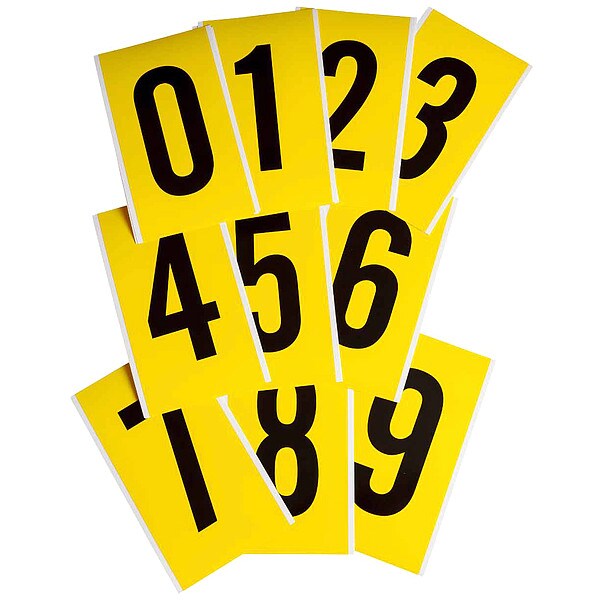 Number Kit, 0 Thru 9, 9in.Hx5inW