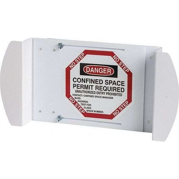 Manhole Cover Sign, Danger Confined Space