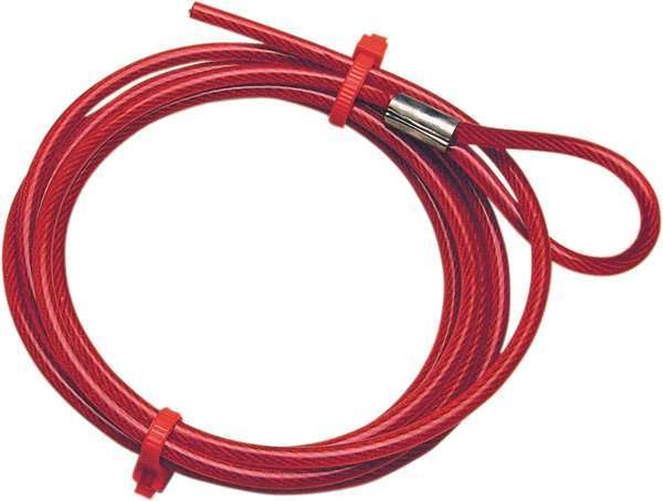 Cable Spool, 6ftL, Red, Plstic Coated Steel