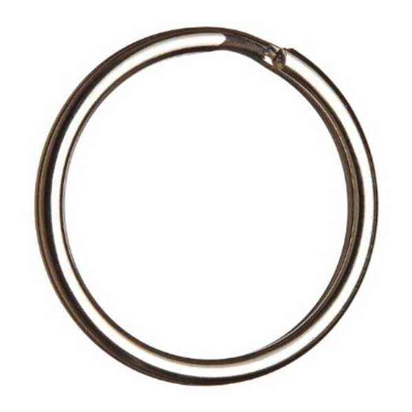 Key Ring, Silver, 1 in., PK10