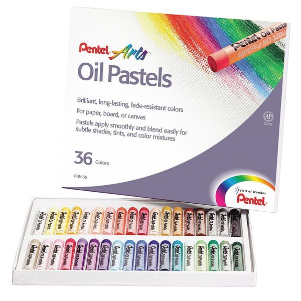 Oil Pastel Set w/Carrying Case, 36 Pc