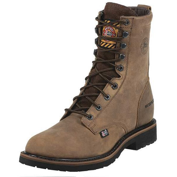 Size 13 Men's 8 in Work Boot Steel Work Boot, Brown