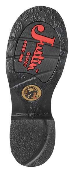 Size 10-1/2 Women's Western Boot Steel Work Boot, Brown