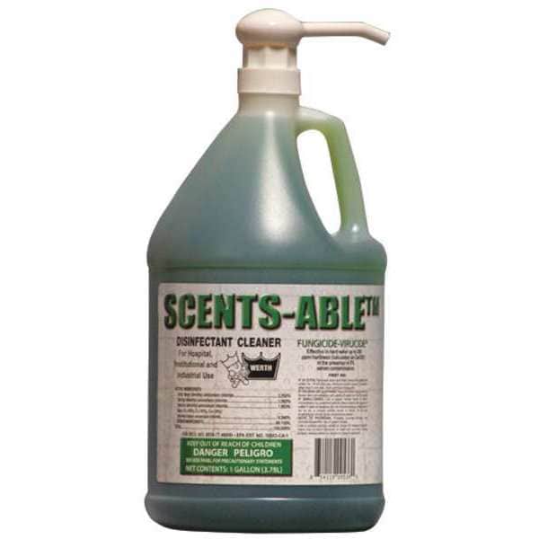 Cleaner and Disinfectant, 1 gal. Bottle, Unscented