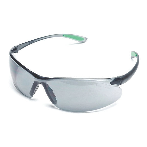 Safety Glasses, Traditional Gray Tint Polycarbonate Lens, Anti-Fog