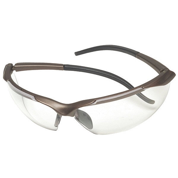 Safety Glasses, Traditional Clear Polycarbonate Lens, Scratch-Resistant