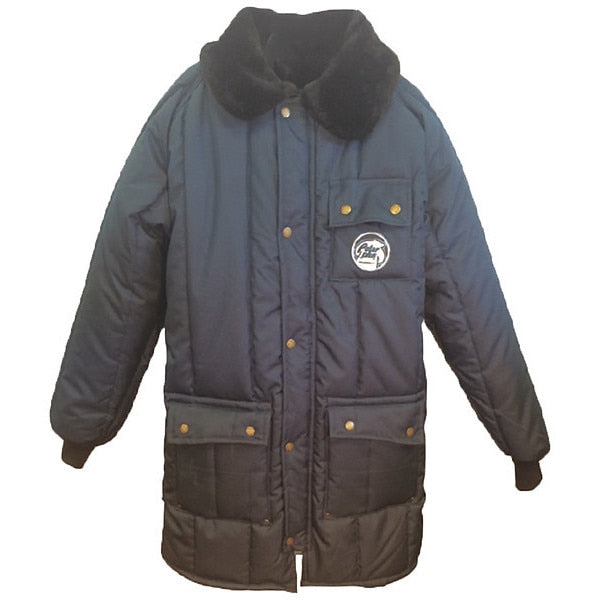 Men's Insulated Blue Nylon Coat size 2XL