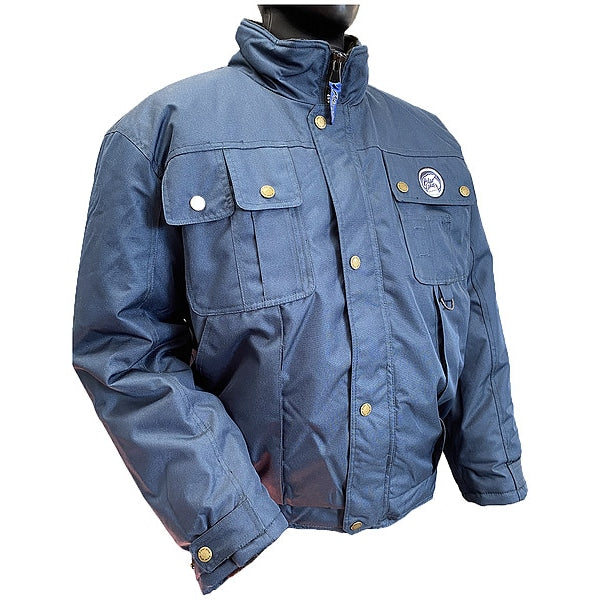 Insulated Blue Nylon Jacket size L