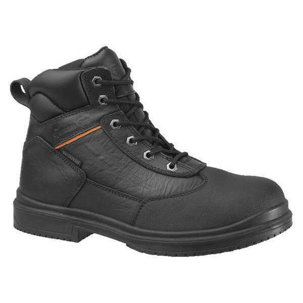 Size 9 Unisex 6 in Work Boot Steel Work Boot, Black