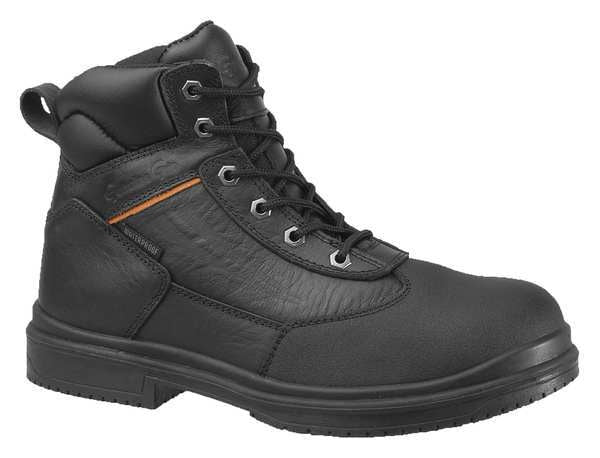 Size 10 Unisex 6 in Work Boot Steel Work Boot, Black