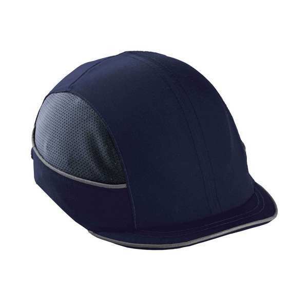 Vented Bump Cap, Micro Brim, Navy