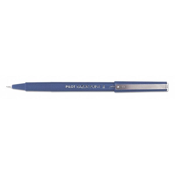 Razor Point II(R) Porous Point Pen, Needle Tip Blue PK12