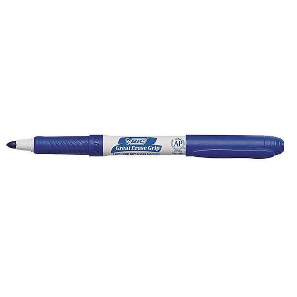 Dry Erase Marker, Fine, Blue, 12PK