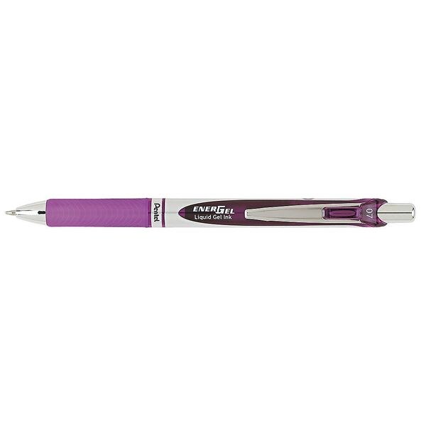 Retractable Roller Ball Pen, Medium 0.7 mm, Violet