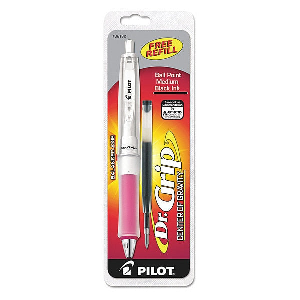 Retractable Center of Gravity Pen, Medium 1.0 mm, Black