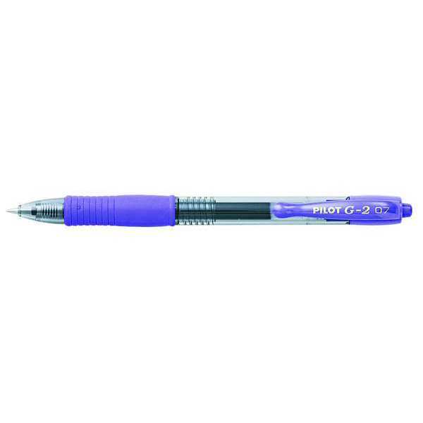 G2 Gel Ink Roller Ball Pen, Fine 0.7 mm, Purple PK12