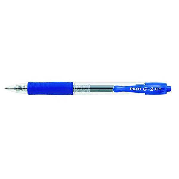 Gel Roller Ball Pen, Extra Fine 0.5 mm, Blue PK12