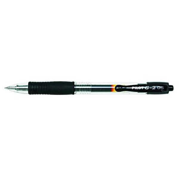 Gel Roller Ball Pen, Extra Fine 0.5 mm, Black PK12