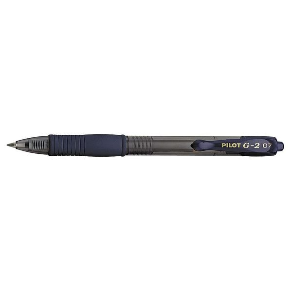 Gel Roller Ball Pen, Medium 0.7 mm, Navy PK12