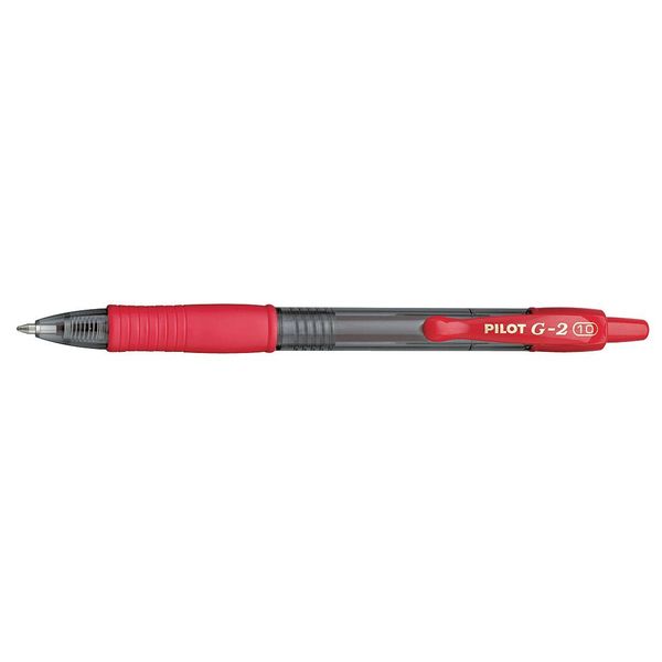 Retractable Gel Roller Ball Pen, 1.0 mm, Red PK12