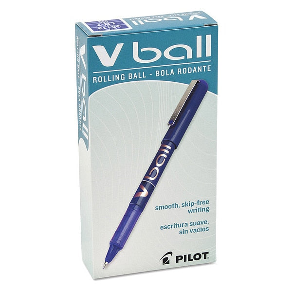 Roller Ball Pen, Medium 0.7 mm, Blue PK12