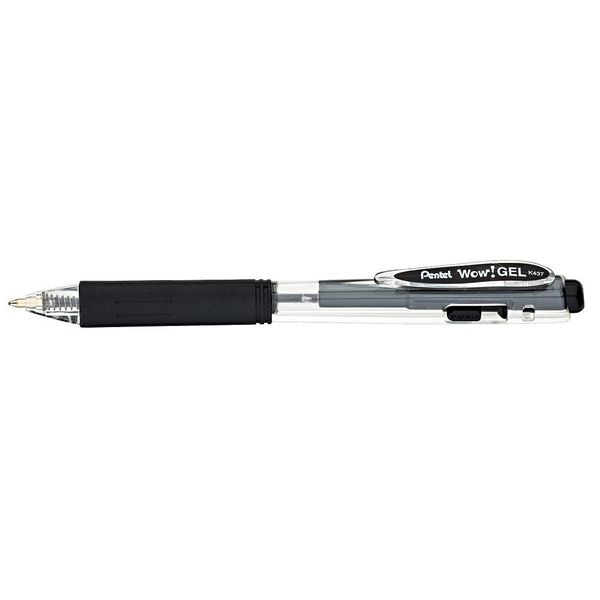 Gel Gel Pen, Medium 0.7 mm, Black PK12