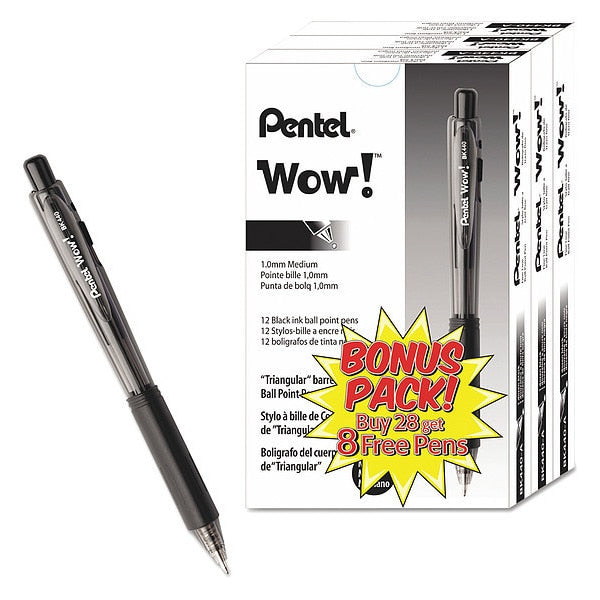 Ballpoint Pen, Medium 1.0 mm, Black PK36