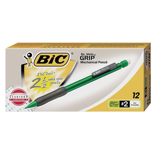 Mechanical Pencil, 0.7mm, Assorted, PK12