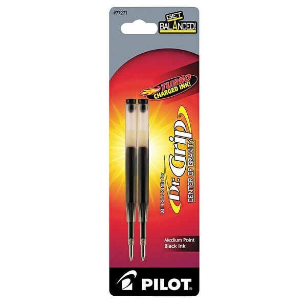 Ink Refill, Medium, Black, PK2