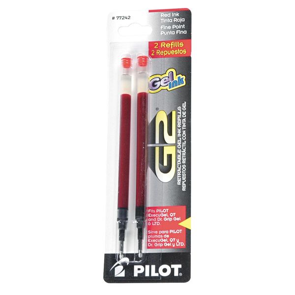 Ink Refill, Fine, Red, PK2