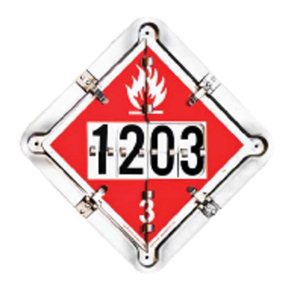 Full Frame Tanker Flip Placard, 13-1/2inH