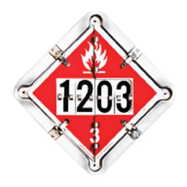 Flip Placard, 13-1/2inx13-1/2in, Alum