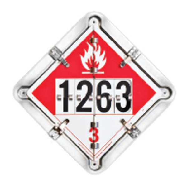 Tanker Flip Placard, 13-1/2inx13-1/2in