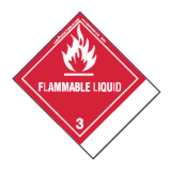 Flammable Liquid Label, 100mmx120mm, 500, SNT6