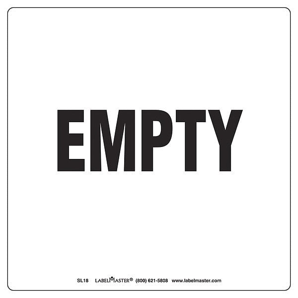 Empty Label, 152mmx152mm, Polyprop, 500