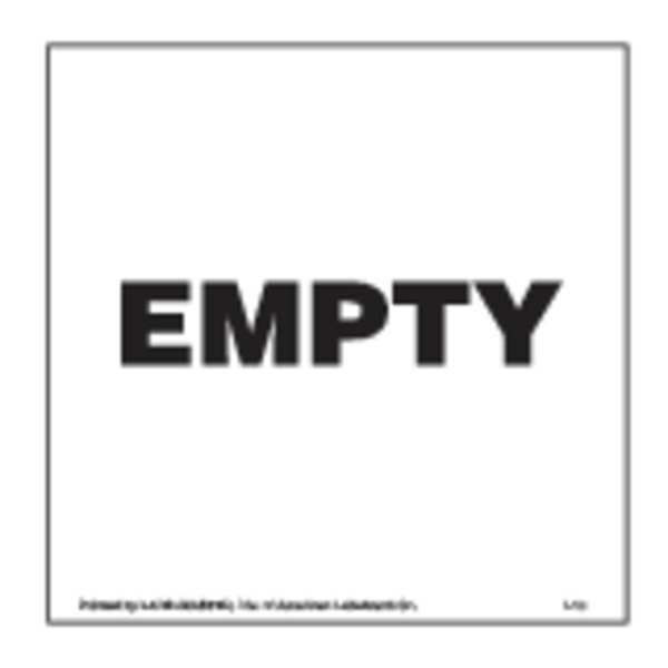 Empty Lbl, 152mmx152mm, Ppr, Blck/White, 500
