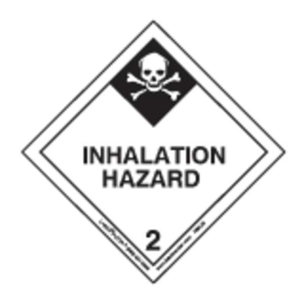 Inhalation Hazard Label, 100mmx100mm