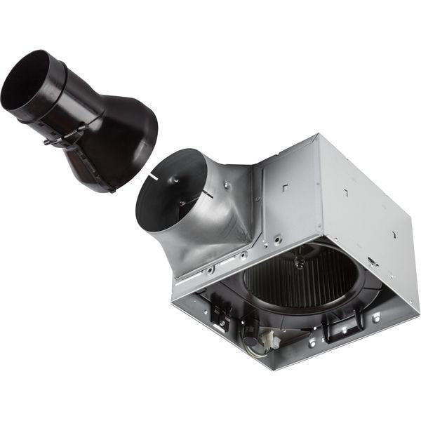 Ceiling Bathroom Fan, 80 cfm cfm, 4 in Duct Dia., 120V AC, Energy StarÂ® Certified